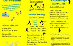 horaires et inscriptions 2024-2025